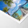 Plakat bez ramy 30x40 - Tropikalne palmy nad oceanem - palmy, ocean
