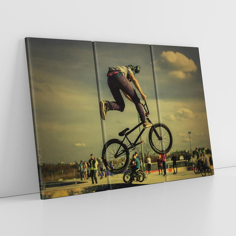 Obraz na płótnie 120x80 - "BMX - Sportowa Adrenalina - BMX, rower