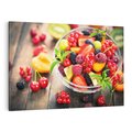 Obraz na płótnie 120x80 - Kulinarne rozkosze - miska, owoce