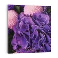 Obraz na płótnie 50x50 - Fioletowa hortensja - kwiaty, hortensja