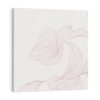 Obraz na płótnie 40x40 - Szept marzeń i tajemnic - abstrakcyjne, roślinne ornamenty