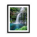 Plakat w ramie 40x50 - Tropikalny Wodospad - wodospad, tropikalny - rama czarna