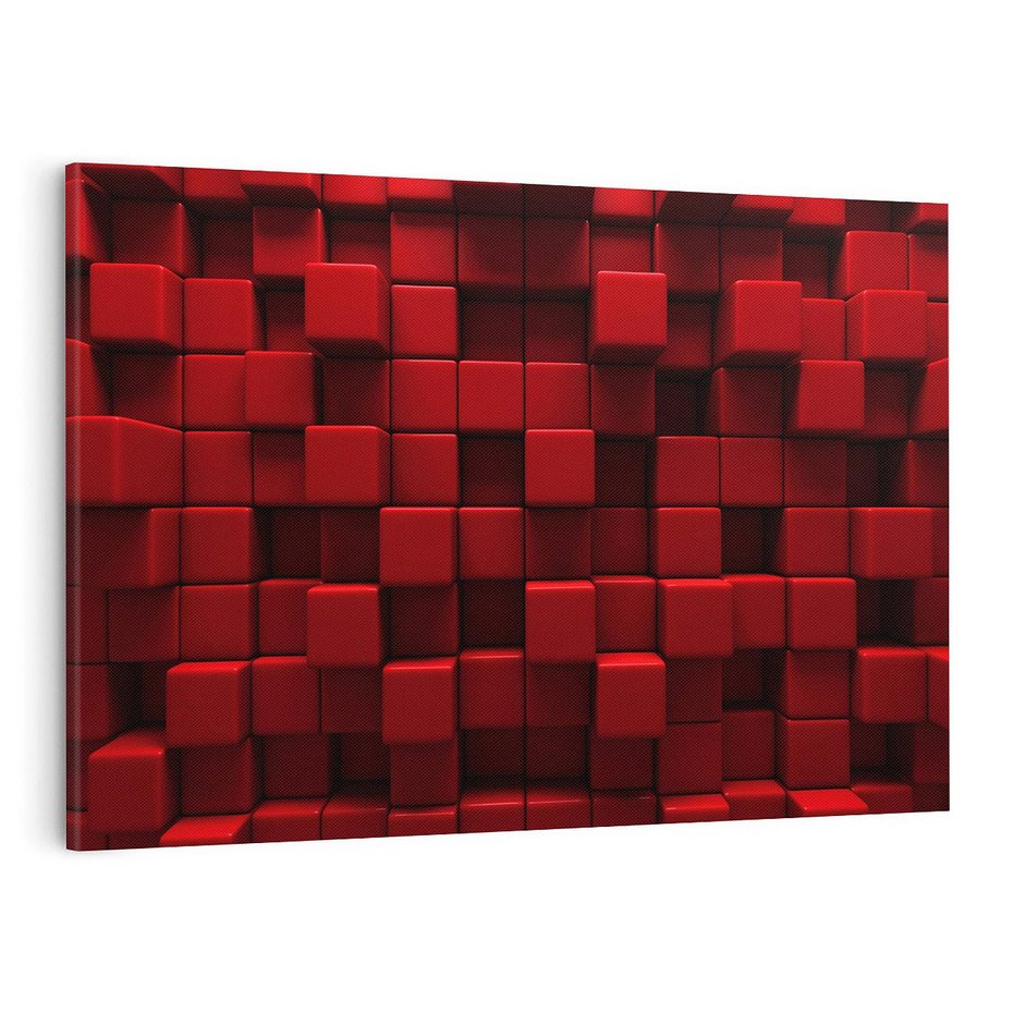 Obraz na płótnie 70x50 - Geometryczne 3D: wizja przestrzeni - geometryczne, 3D