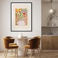 Plakat bez ramy 40x50 - Świeżość Kwiatów - kwiaty w wazonie, minimalistyczna kompozycja