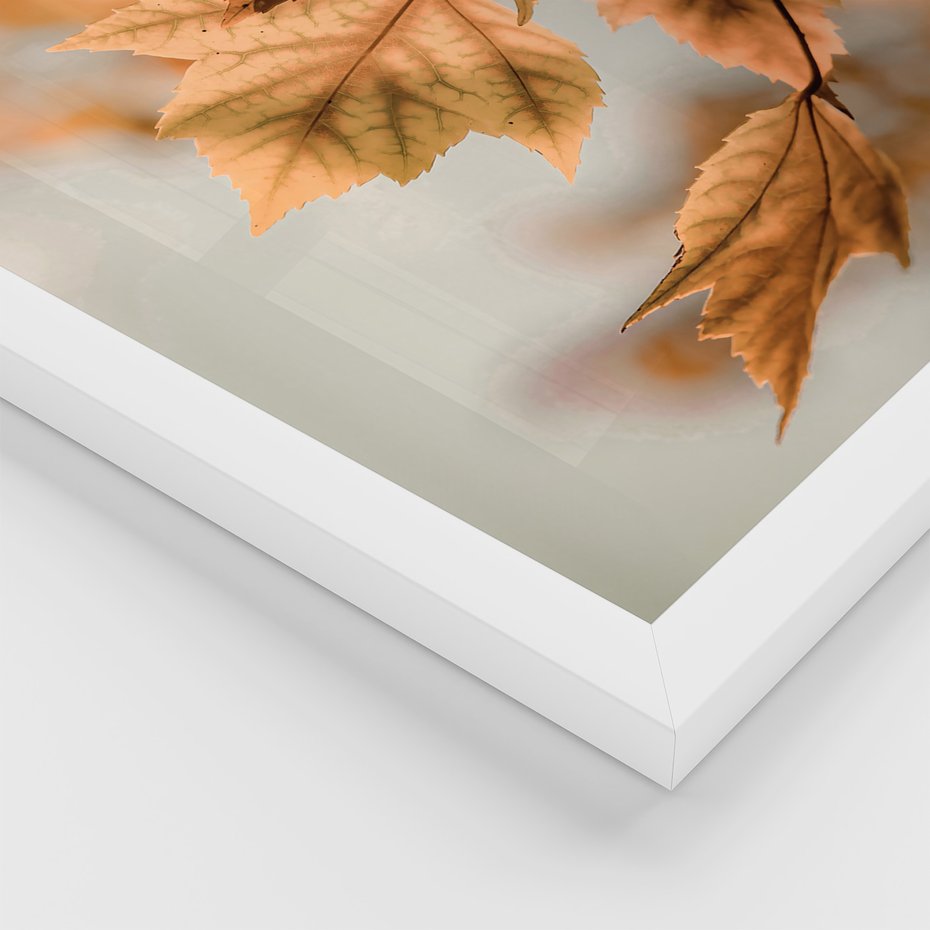 Zestaw obrazy w ramie 40x50 galeria - Jesień, w, mieście - rama biała