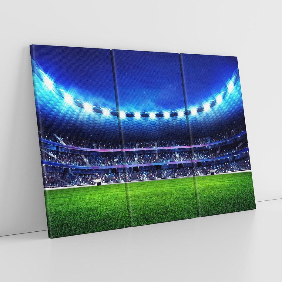 Obraz na płótnie 120x80 - Energia na stadionie - piłka, nożna