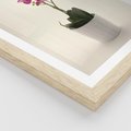 Plakat w ramie 50x70 - Delikatność storczyka orchidei - storczyk, orchidea - rama drewno
