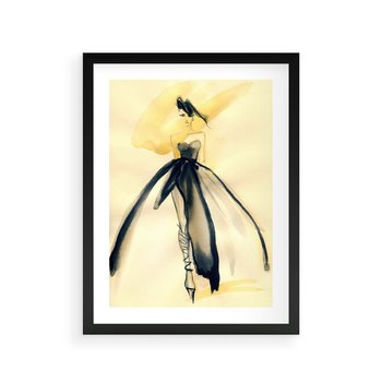 Plakat w ramie 30x40 - Ekspresja Wyrazu - abstrakcja, kobieta - rama czarna