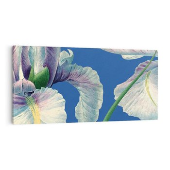 Obraz na płótnie 100x50 - Rapsodia malarskich gestów - wielkie kwiaty, zbliżenie