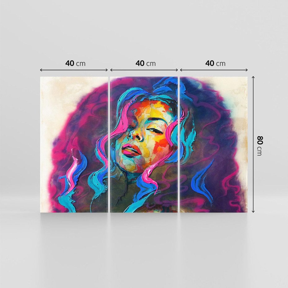 Obraz na płótnie 120x80 - Bujna Ekspresja - grafika komputerowa, przypomina obraz olejny