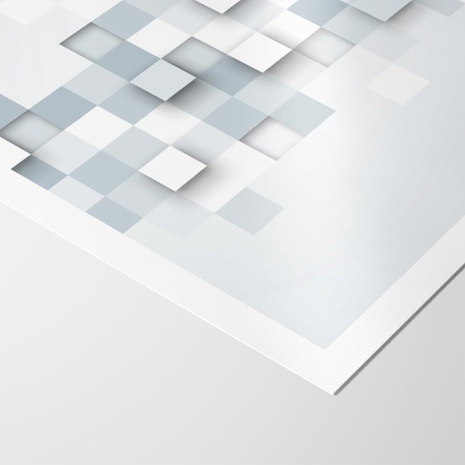 Plakat bez ramy 50x70 - Trójwymiarowe formy geometryczne - geometria, 3D