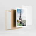 Plakat w ramie 30x40 - Ikona Romantyzmu - Eiffla, Francja - rama drewno