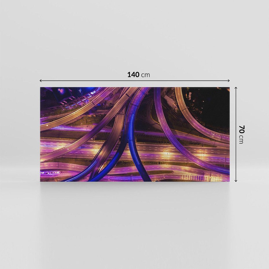 Obraz na płótnie 140x70 - Wiadukty i autostrada - Węzeł drogowy w USA - wiadukty, autostrada