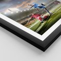 Plakat w ramie 50x70 - Ekscytacja Sportowego Świata - gol, mecz - rama czarna