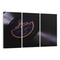 Obraz na płótnie 120x80 - Płyta Vinyl - Muzyka Retro - płyta, vinyl