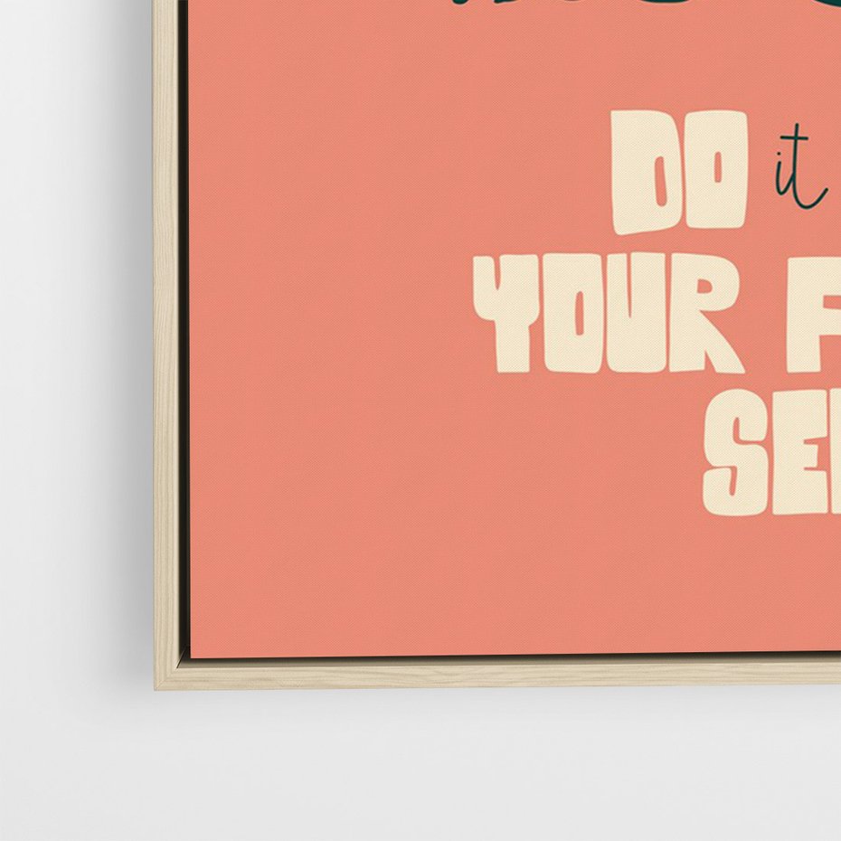 Obraz w ramie 70x100 - Mgliste Refleksje - nowoczesny plakat, różowe tło - rama drewno