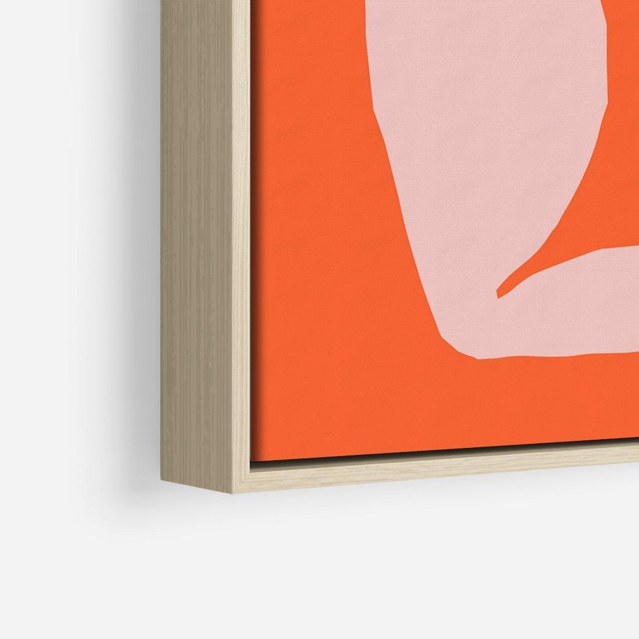 Obraz w ramie 50x50 - Antyczna Godzina - abstrakcja, kobieca sylwetka - rama drewno