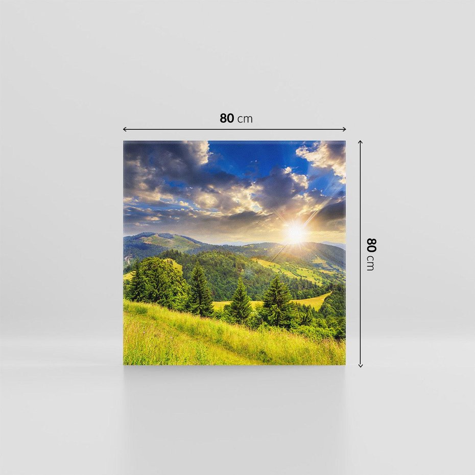 Obraz na płótnie 80x80 - Pejzaż w perspektywie - pejzaż, perspektywa