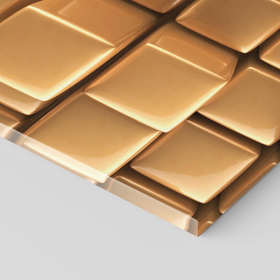 Obraz na płótnie 120x40 - Błyszcząca Elegancja - złoto, 3d