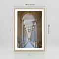 Plakat w ramie 50x70 - Kolumny Czasu - architektura, kolumny - rama drewno