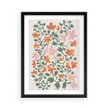 Plakat w ramie 50x70 - Kwiatowa Refleksja - kwiaty polne, plakat - rama czarna