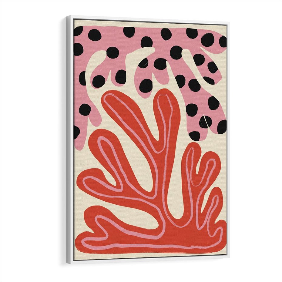 Obraz w ramie 50x70 - Księga Pastelowych Impulsów - abstrakcyjny obraz, plakat - rama biała