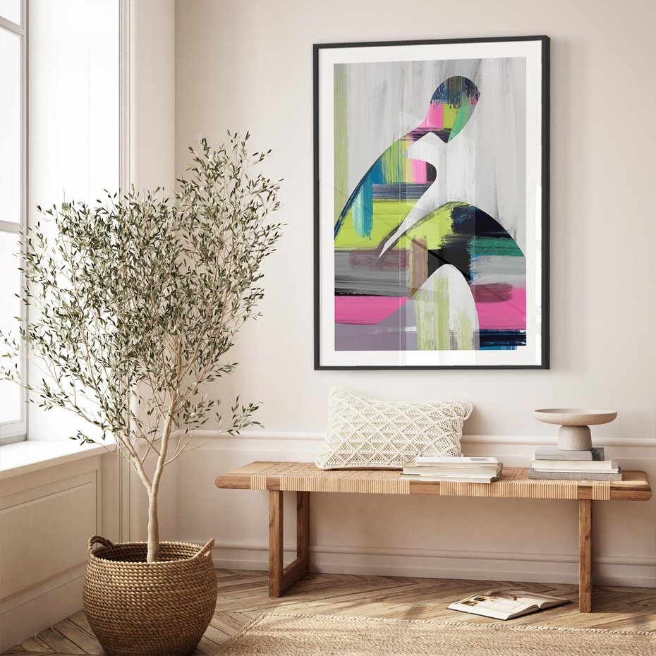 Plakat bez ramy 21x30 - Impulsy Marzeń - abstrakcyjna sztuka, nowoczesny obraz