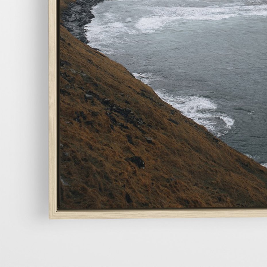 Obraz w ramie 50x70 - Spektakularna Przyroda - fiordy, Norwegia - rama drewno