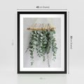 Plakat w ramie 40x50 - Uwodzicielska zieleń eukaliptusa - eukaliptus, zielone - rama czarna