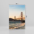 Obraz na płótnie 50x70 - Statek na morzu - Golden Gate, most