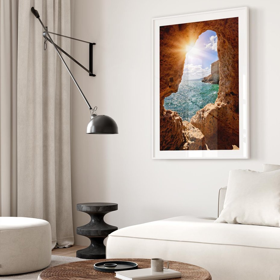 Plakat bez ramy 21x30 - Potęga Natury - morze, klify