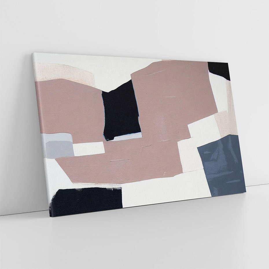 Obraz na płótnie 100x70 - Wyrażona cisza abstrakcji - abstrakcyjne, nieregularne kształty