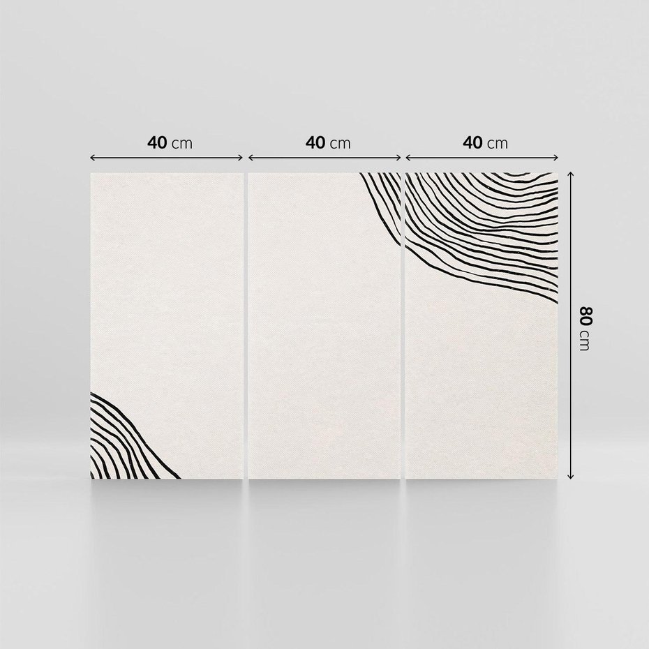 Obraz na płótnie 120x80 - Utracone wspomnienia - minimalizm, one line