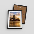 Plakat w ramie 30x40 - Most w mieście - most, miasto - rama czarna