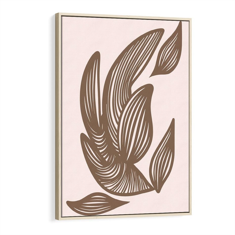 Obraz w ramie 80x120 - Nowoczesne Harmonie - skandynawski styl, plakat - rama drewno
