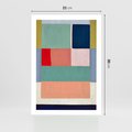 Plakat bez ramy 21x30 - Bezgraniczne Nastroje Harmonii - abstrakcyjne geometryczne kształty, olejny obraz