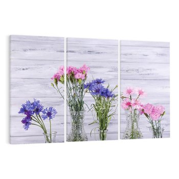 Obraz na płótnie 120x80 - Kwiatowe impresje - kwiaty,