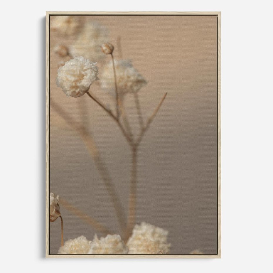Obraz w ramie 70x100 - Subtelna gipsówka - gipsówka, suche - rama drewno