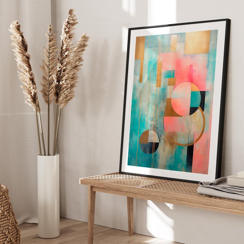 Plakat bez ramy 40x50 - Abstrakcyjny Bałagan - abstrakcja, obraz olejny