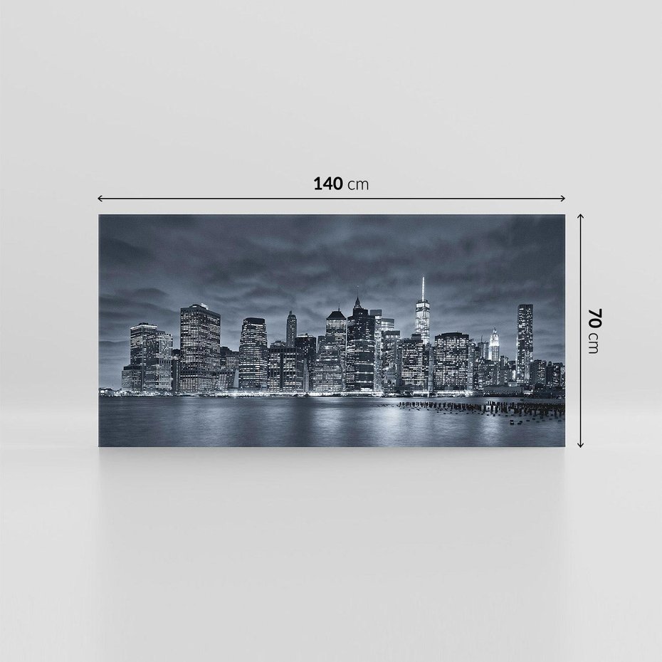Obraz na płótnie 140x70 - Miejskie Migawki - noc, NY