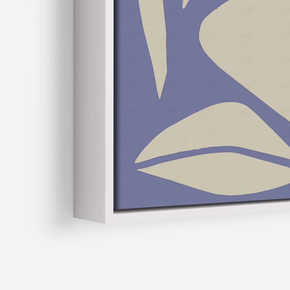 Obraz w ramie 80x120 - Echa Wizualnej Transcendencji - skandynawski styl, plakat - rama biała