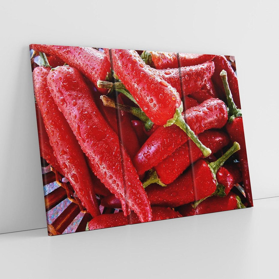 Obraz na płótnie 120x80 - Czerwone Papryczki - czerwone, papryczki