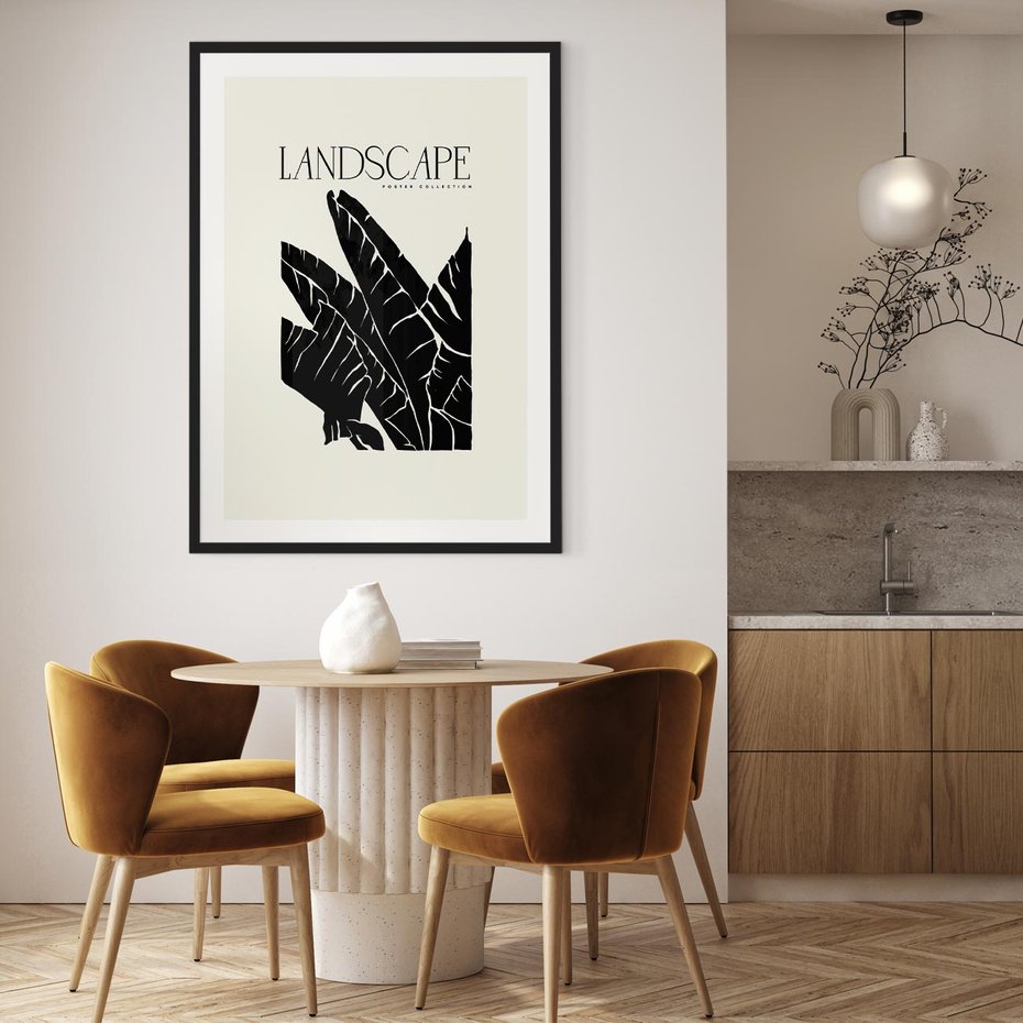 Plakat bez ramy 40x50 - Rytmy roślinnego życia - nowoczesna sztuka, minimalistyczny styl