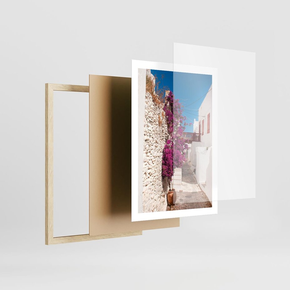 Plakat w ramie 50x70 - Chorwackie Wakacje - Chorwacja, wakacje - rama drewno