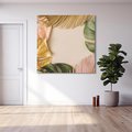 Obraz na płótnie 60x60 - Monstera Liście Kwiat - monstera, liście