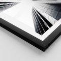 Plakat w ramie 40x50 - Architektura o Prostych Formach - architektura, proste formy - rama czarna