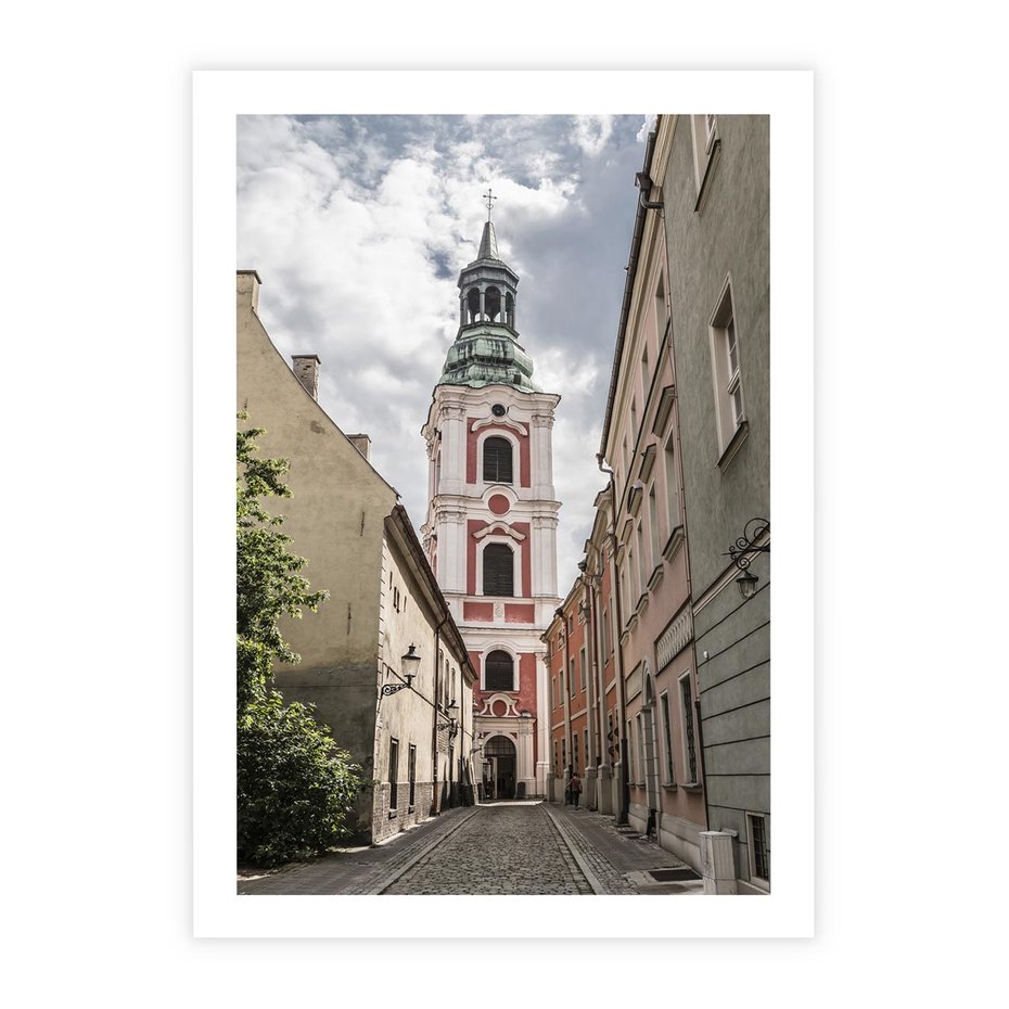 Plakat bez ramy 30x40 - Magia perspektywy uliczki - uliczka, perspektywa