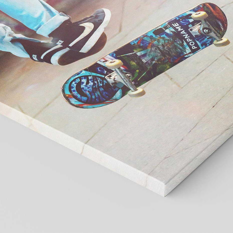 Obraz na płótnie 60x60 - Skateboardowe Rytmy na Desce - deskorolka, skateboard