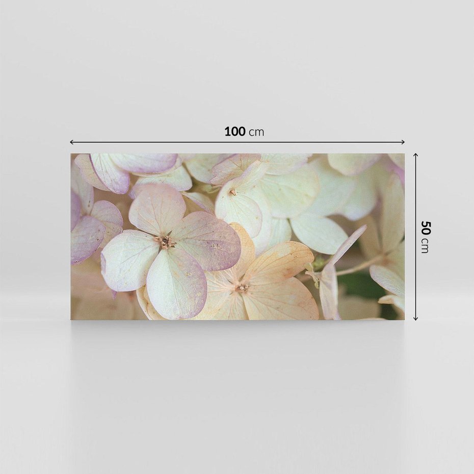 Obraz na płótnie 100x50 - Kwiatowy taniec - kwiaty, hortensje