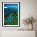 Plakat w ramie 40x50 - Beztroski widok na ocean - widok, ocean - rama czarna